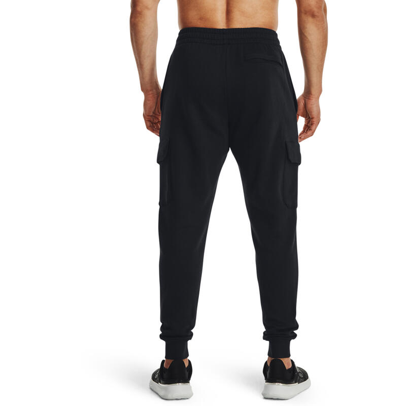 Calça Under Armour Rival Fleece Cargo, Preto, Homens