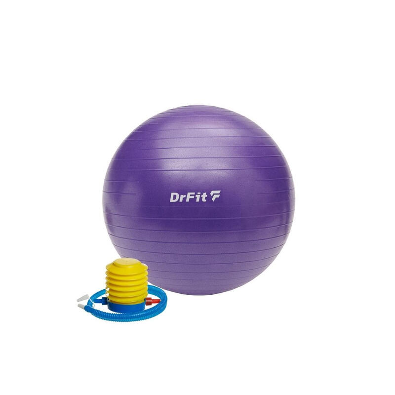 Piłka gimnastyczna do ćwiczeń fitness i rehabilitacji DrFit z pompką