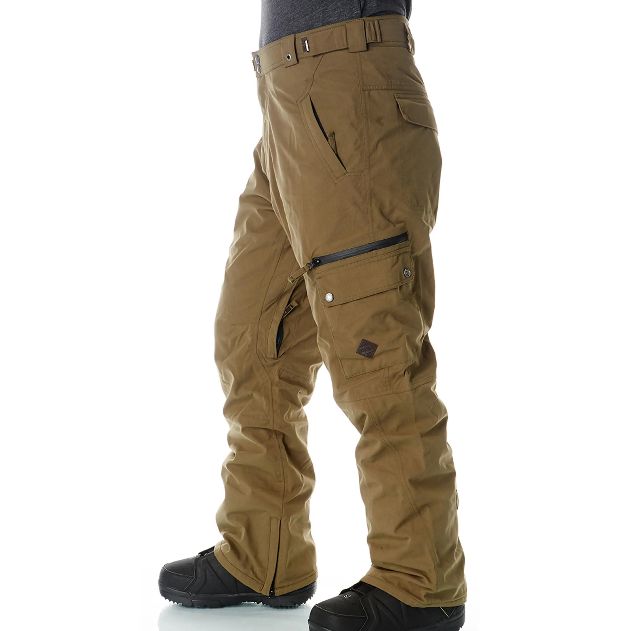 Ski-/Snowboardhose Herren - FUSE military olive 3/4