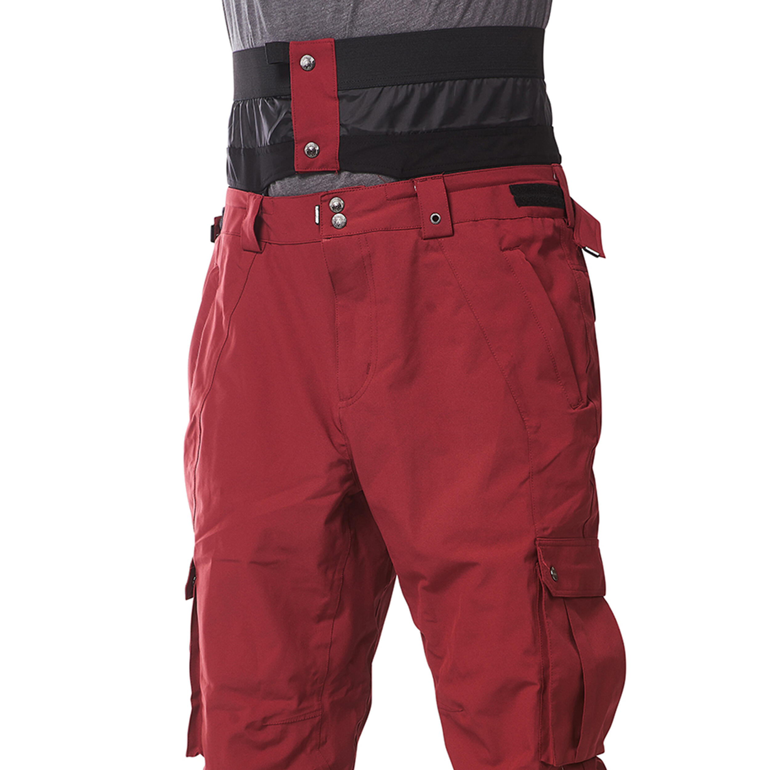 Ski-/Snowboardhose Herren - CARTEL EVO burgundy 2/6