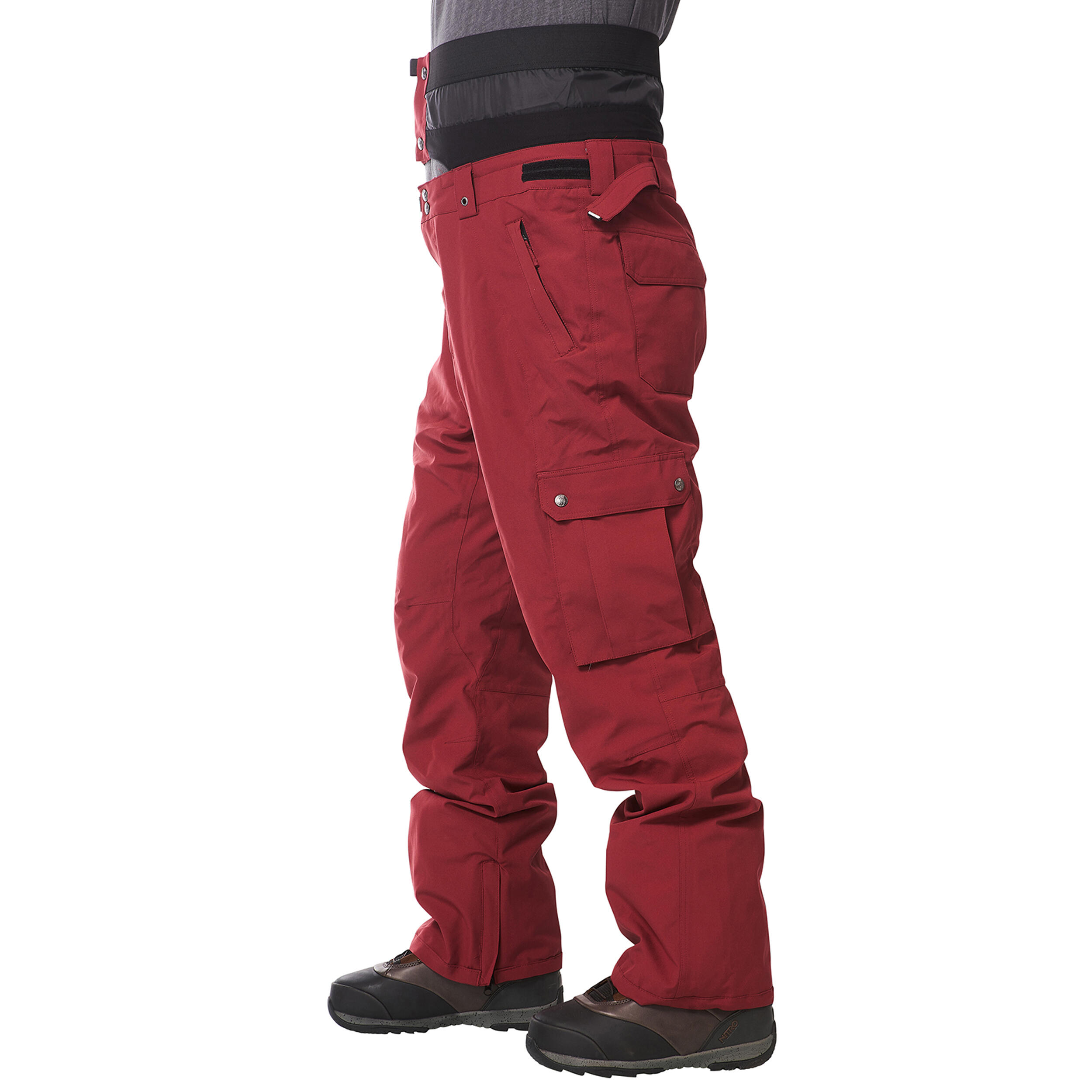 Ski-/Snowboardhose Herren - CARTEL EVO burgundy 3/6