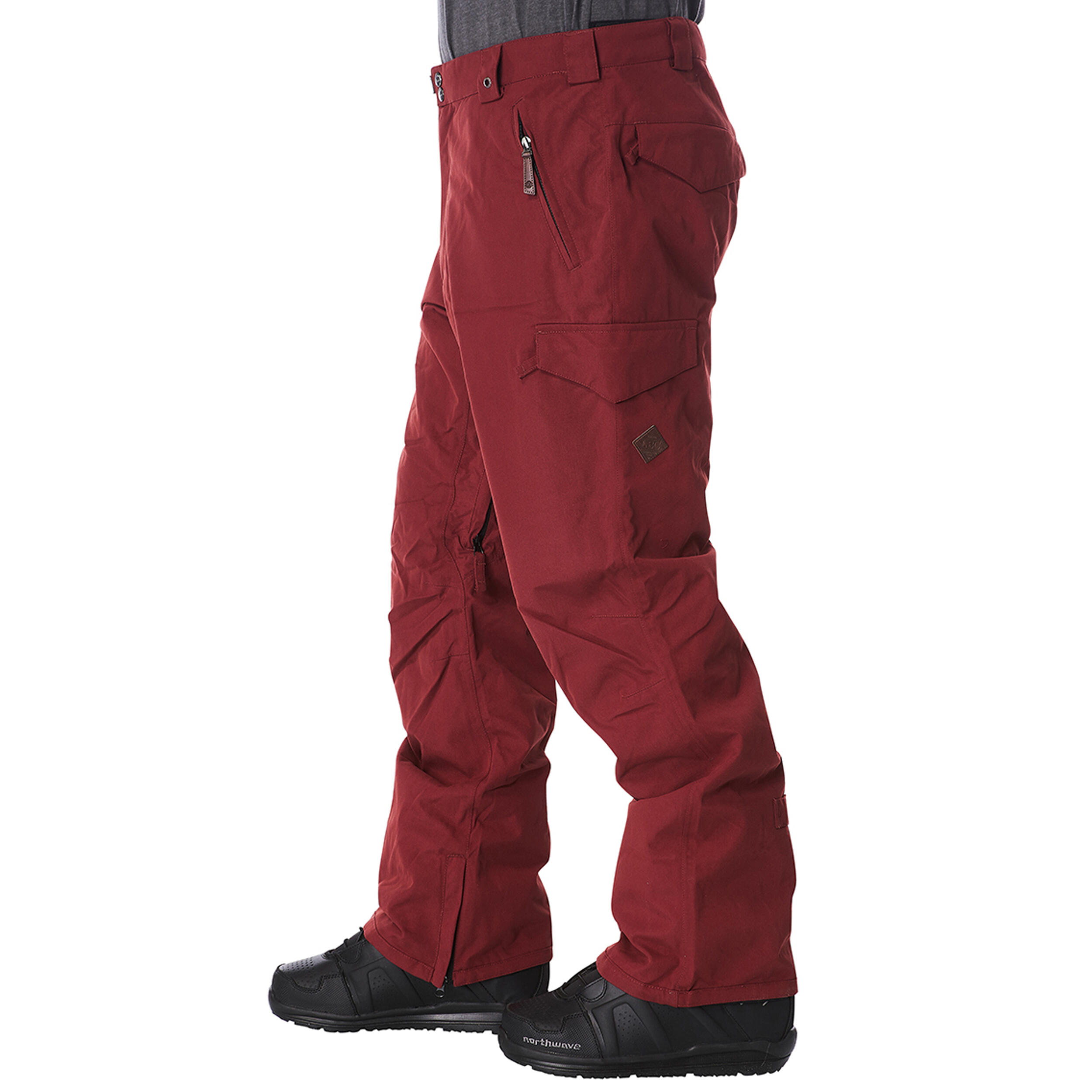 Ski-/Snowboardhose Herren - DAGGER bordeaux 3/5