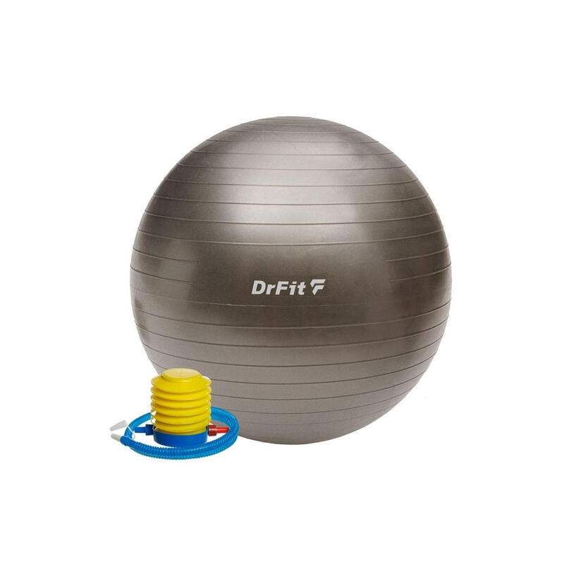 Piłka gimnastyczna do ćwiczeń fitness i rehabilitacji DrFit z pompką