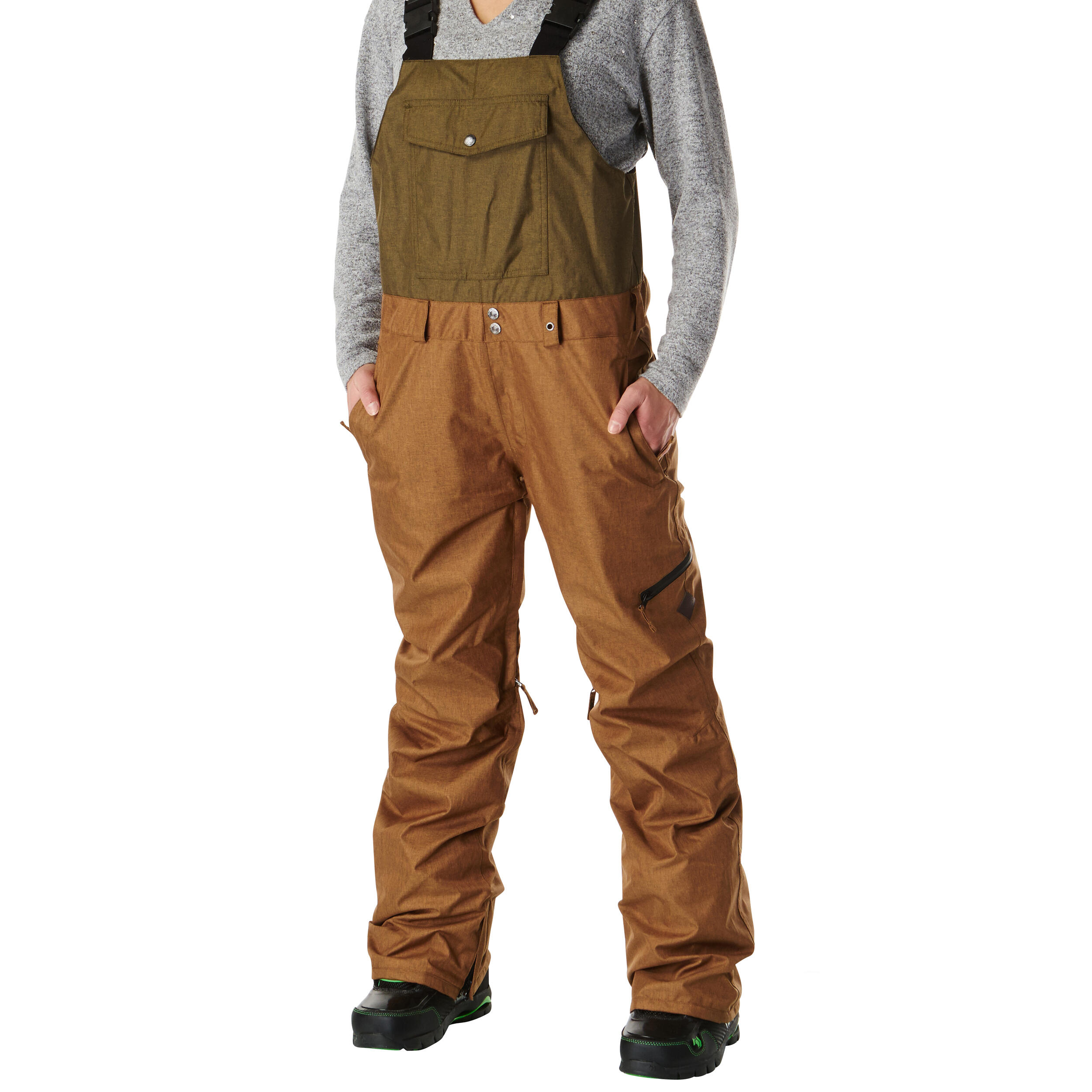 Ski-/Snowboardhose Damen - Leela bone-olive 1/5