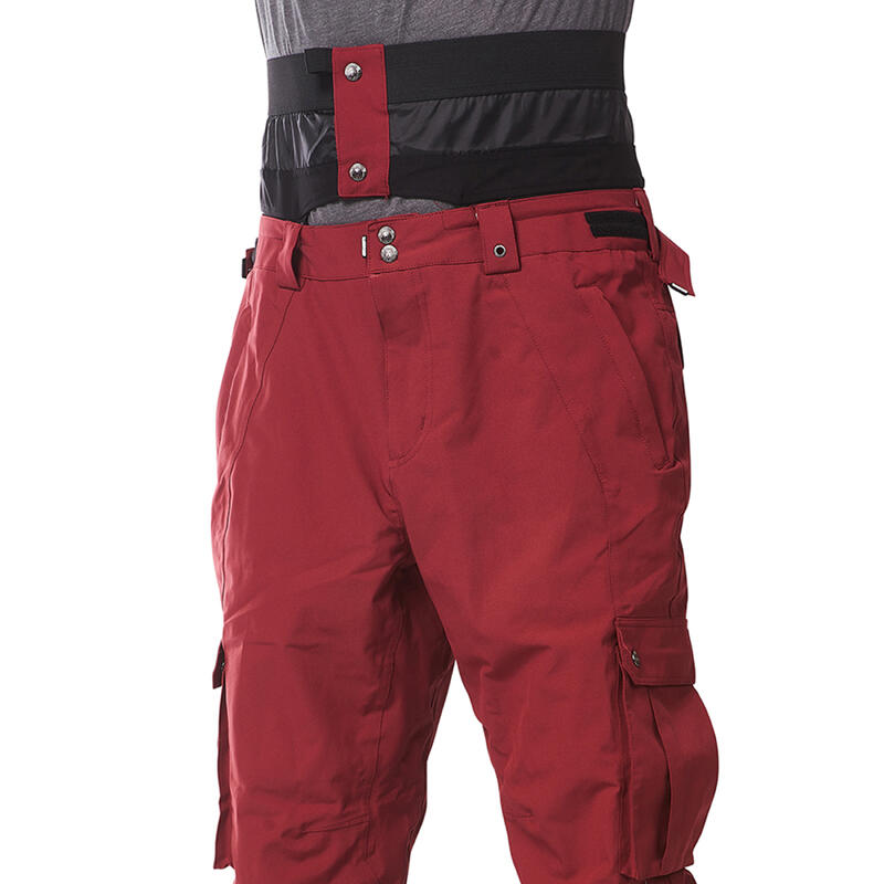 Ski-/Snowboardhose Herren - CARTEL EVO burgundy