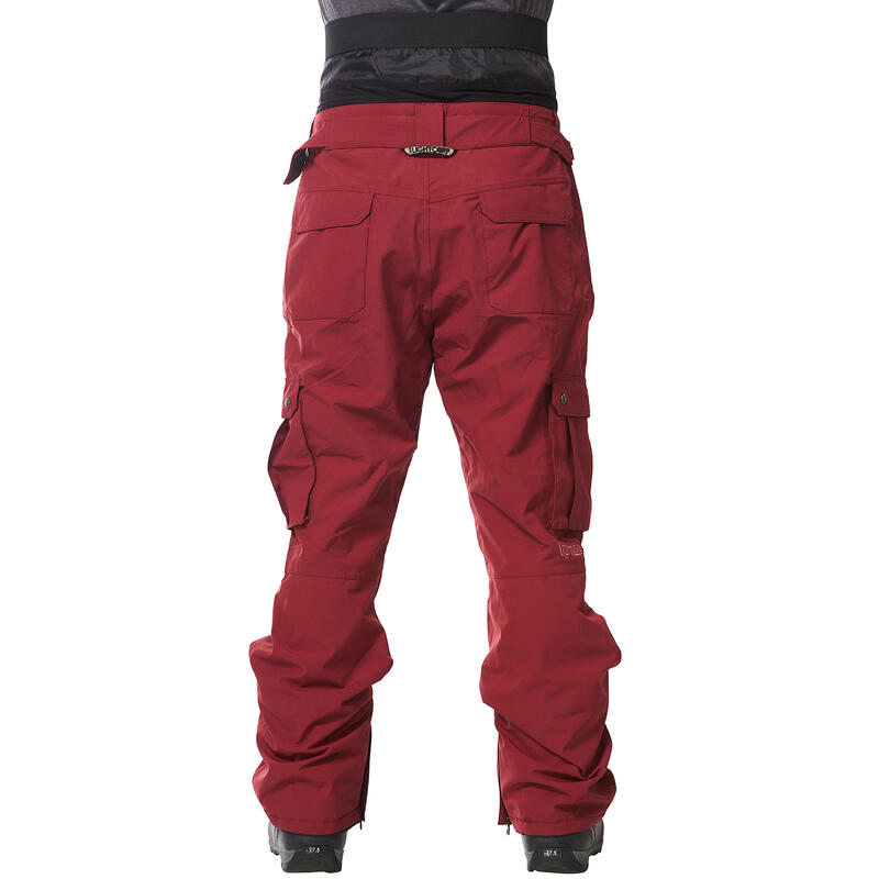 Ski-/Snowboardhose Herren - CARTEL EVO burgundy