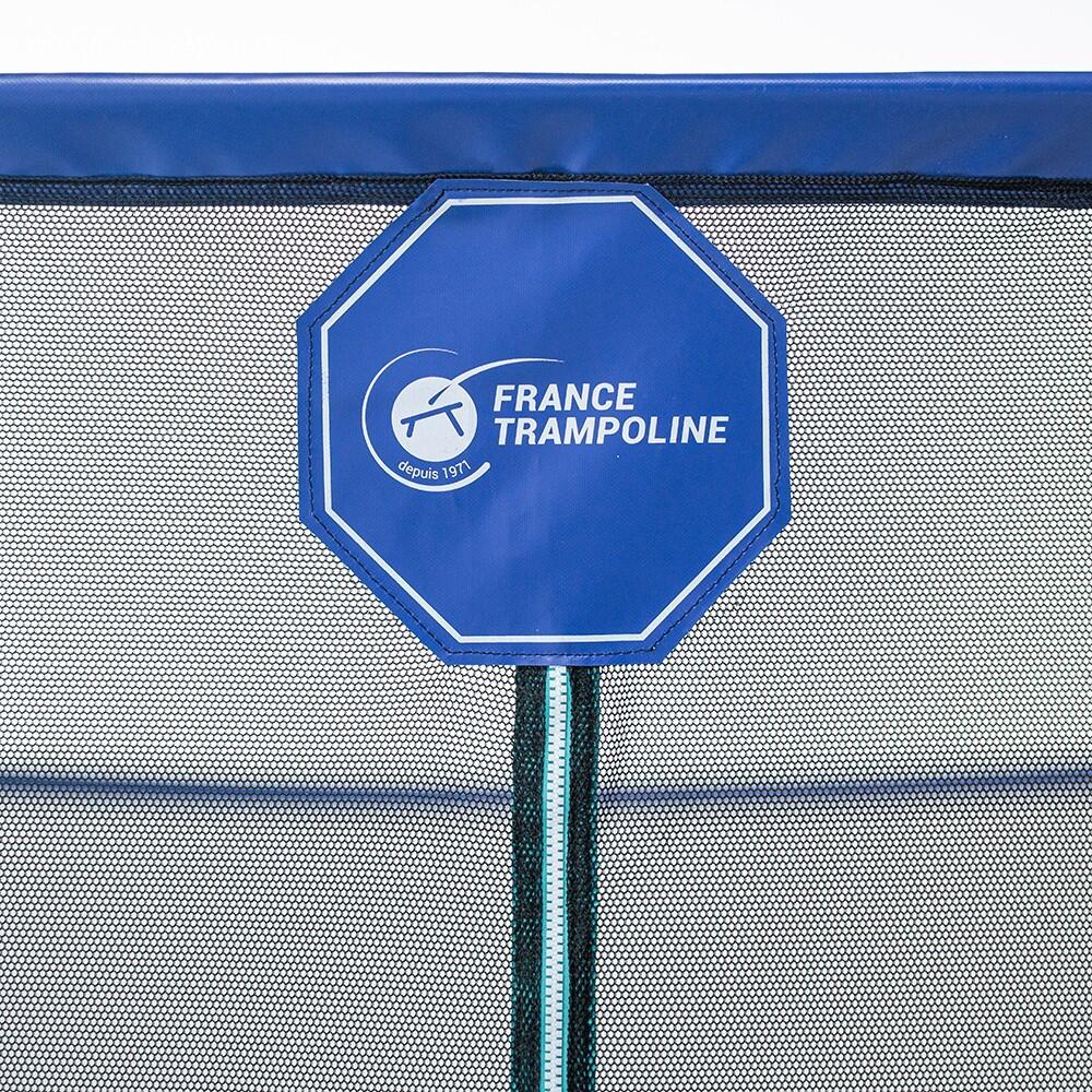 Trampoline Octopulse 390cm - Filet de Protection, Echelle + Kit d'ancrage 7/8