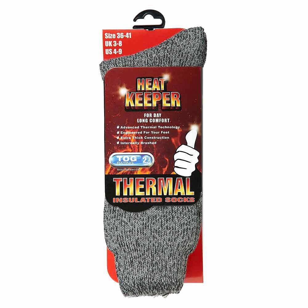 Heat Keeper Femme Chaussettes thermo-isolantes Medium Grey 4/5