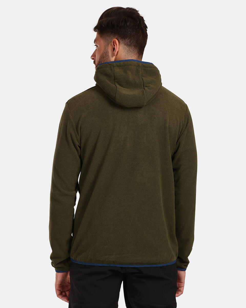 Fleece hoodie voor heren Kilpi FLOND-M 3/4