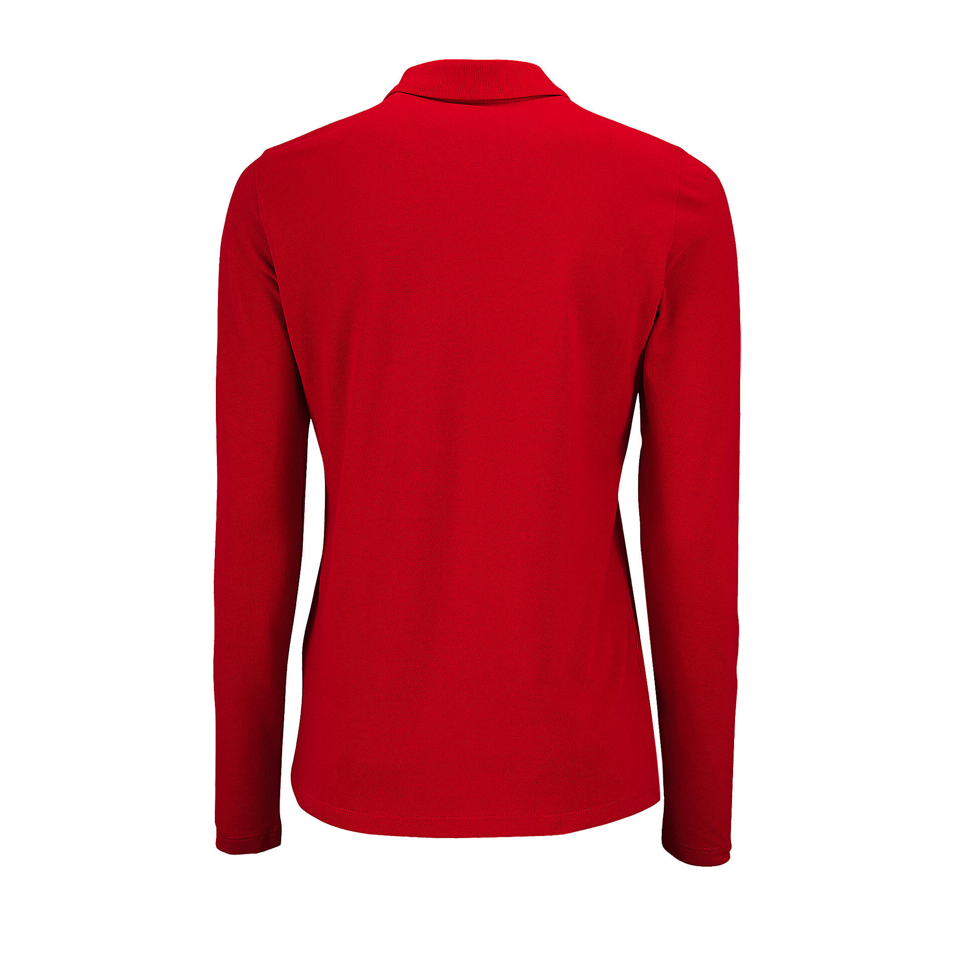 PiquePoloShirt, langärmlig Damen Rot 2/5