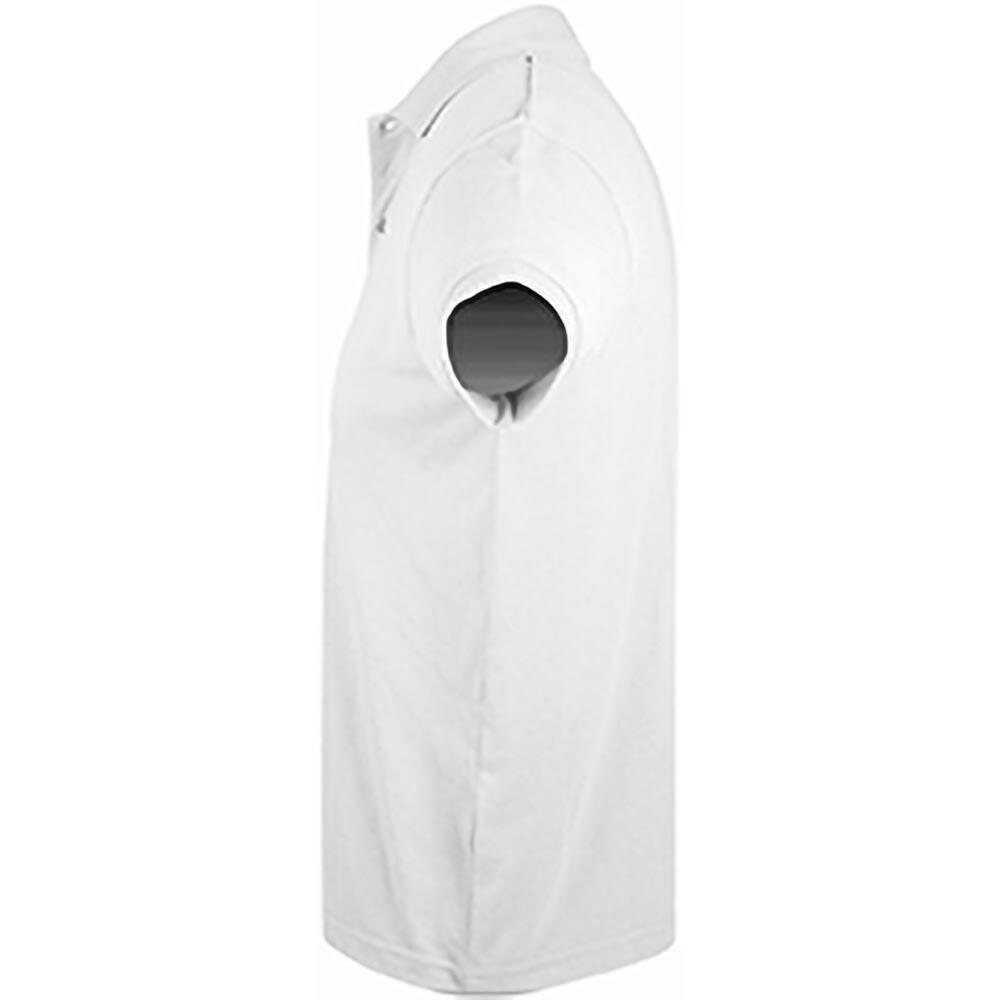 Polo manches courtes PRIME Homme (Blanc) 3/4