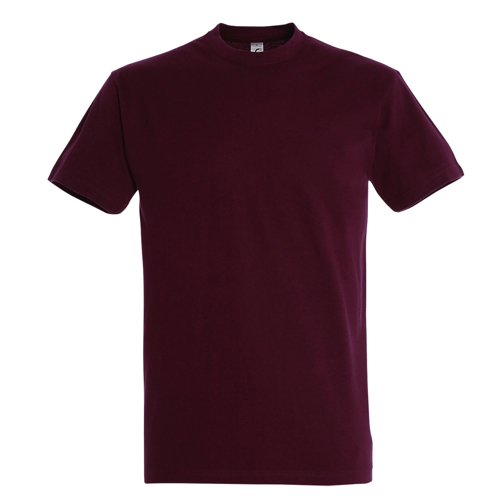 SOL'S Mens Imperial Heavyweight Short Sleeve TShirt (Burgundy)