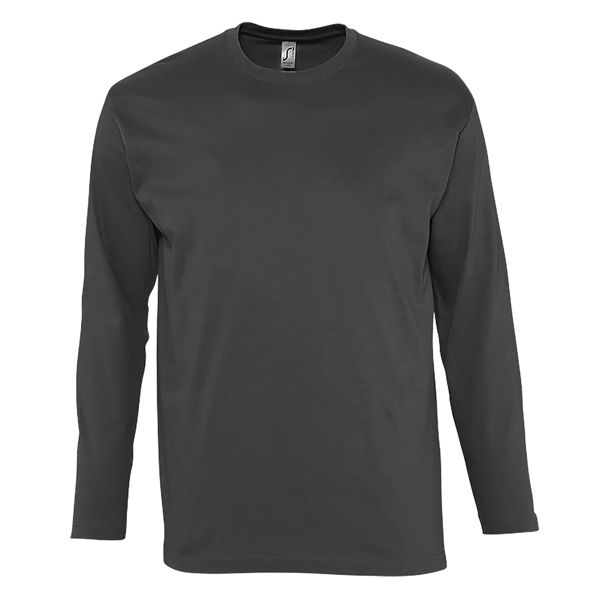 Monarch Longsleeve TShirt, Langarm Herren Dunkelgrau 2/4