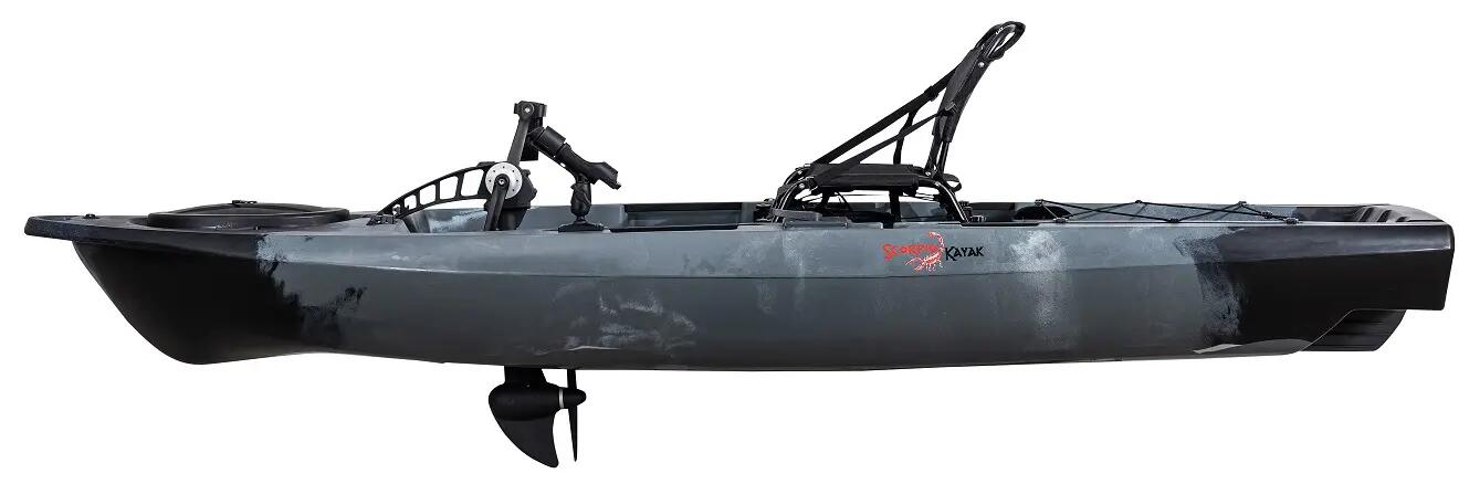 Kajak jednoosobowy wędkarski z napędem nożnym Scorpio kayak Pedal fish Big 4/4