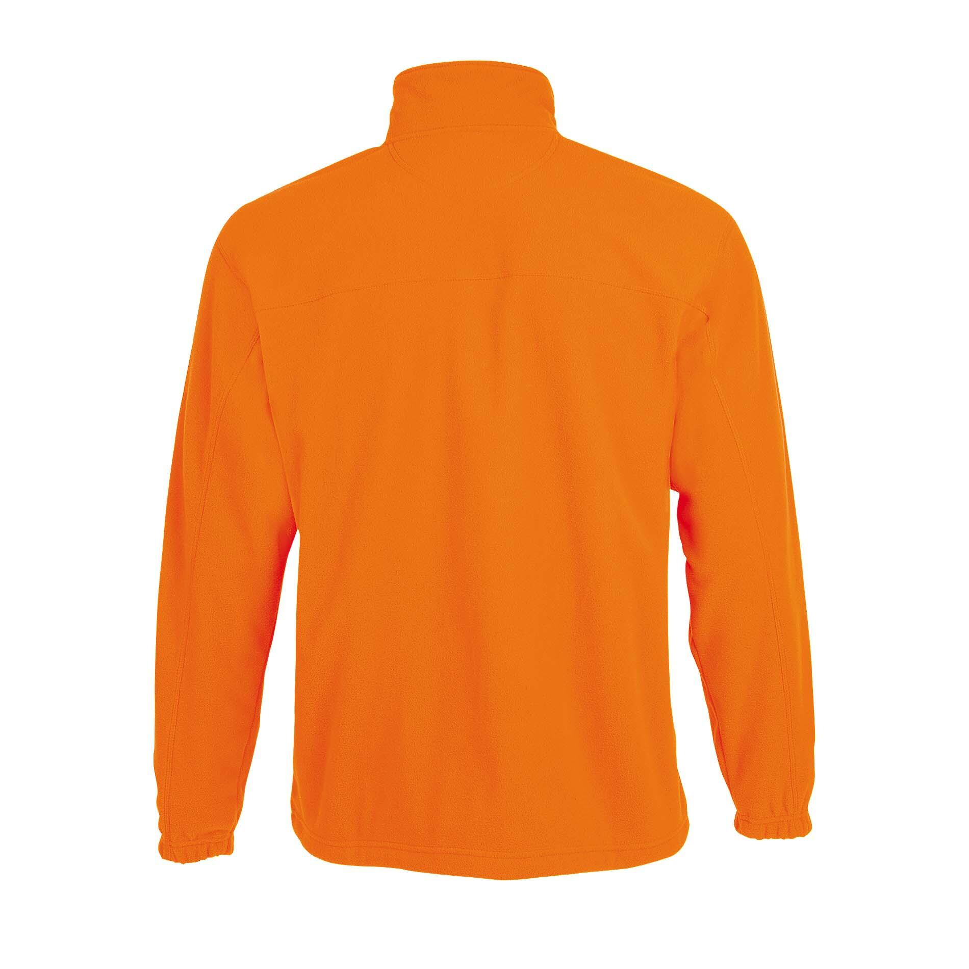 Mens North Full Zip Outdoor Fleece Jacket (Orange) 2/4