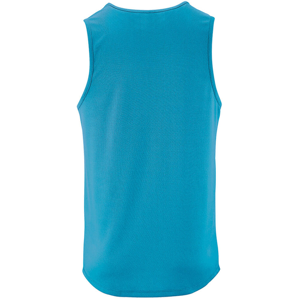 Mens Sporty Performance Tank Top (Aqua) 2/5