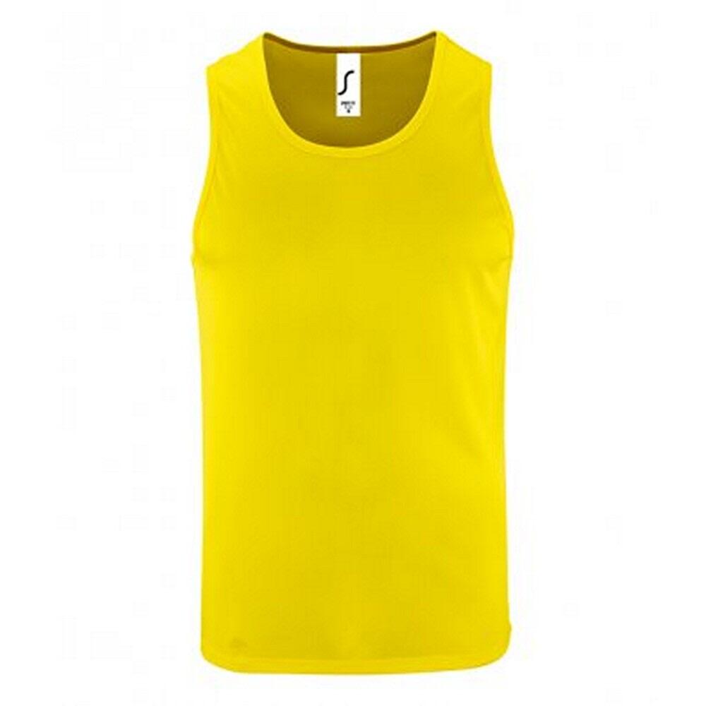 SOL'S Mens Sporty Performance Tank Top (Neon Yellow)