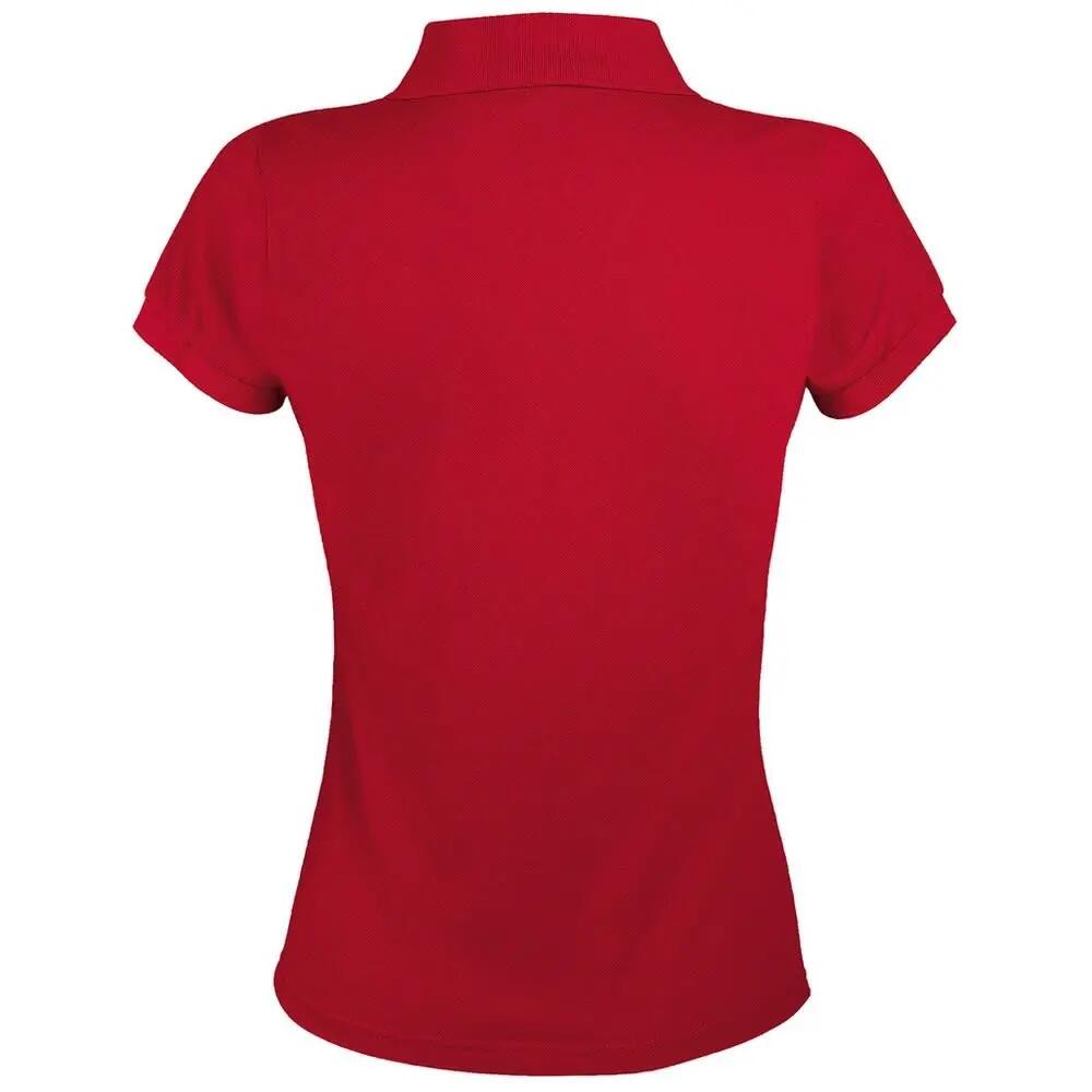 Polo manches courtes PRIME Femme (Rouge) 2/4