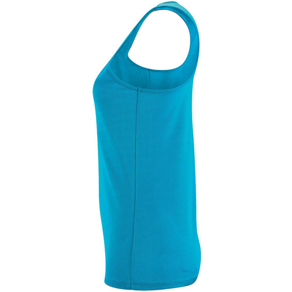 PerformanceTanktop Damen Wasserblau 3/4