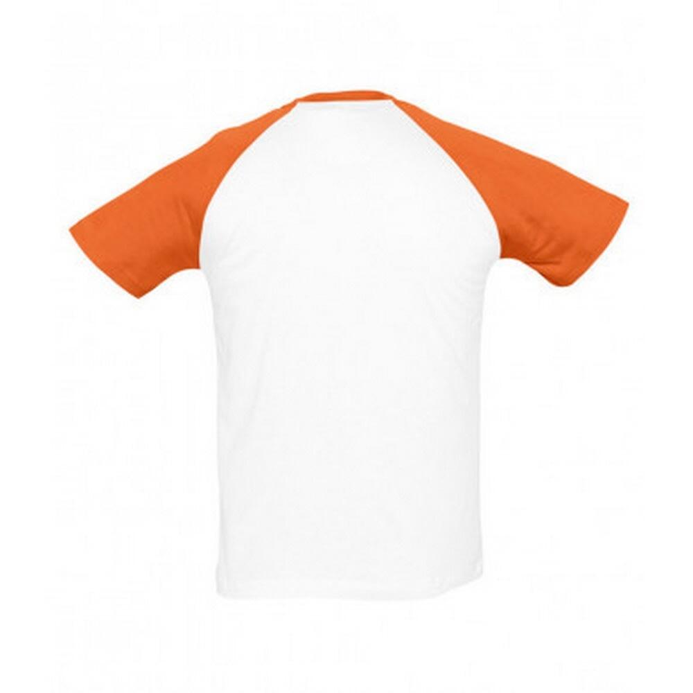 TShirt Funky Herren Weiß/Orange 2/4