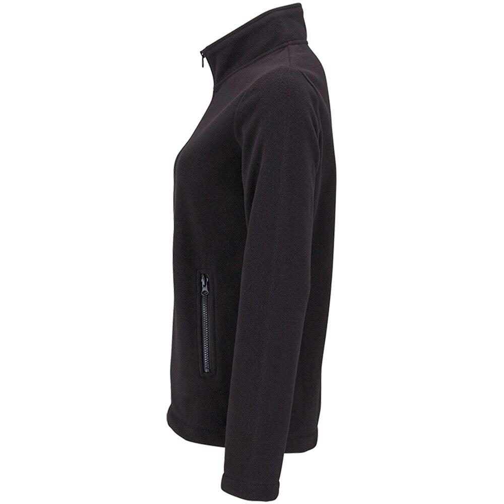 Norman Fleece Jacke Damen Schwarz 3/4