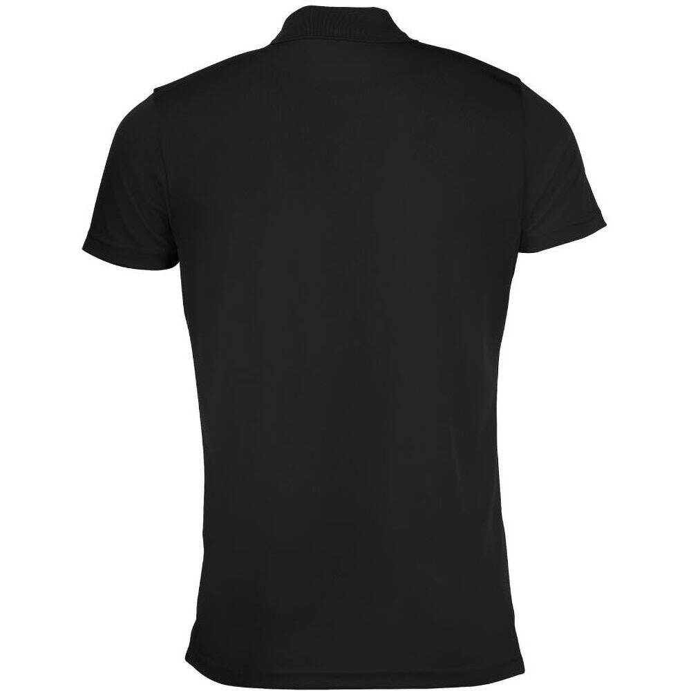 Pique Polo Shirt Performer, Kurzarm Herren Schwarz 2/4