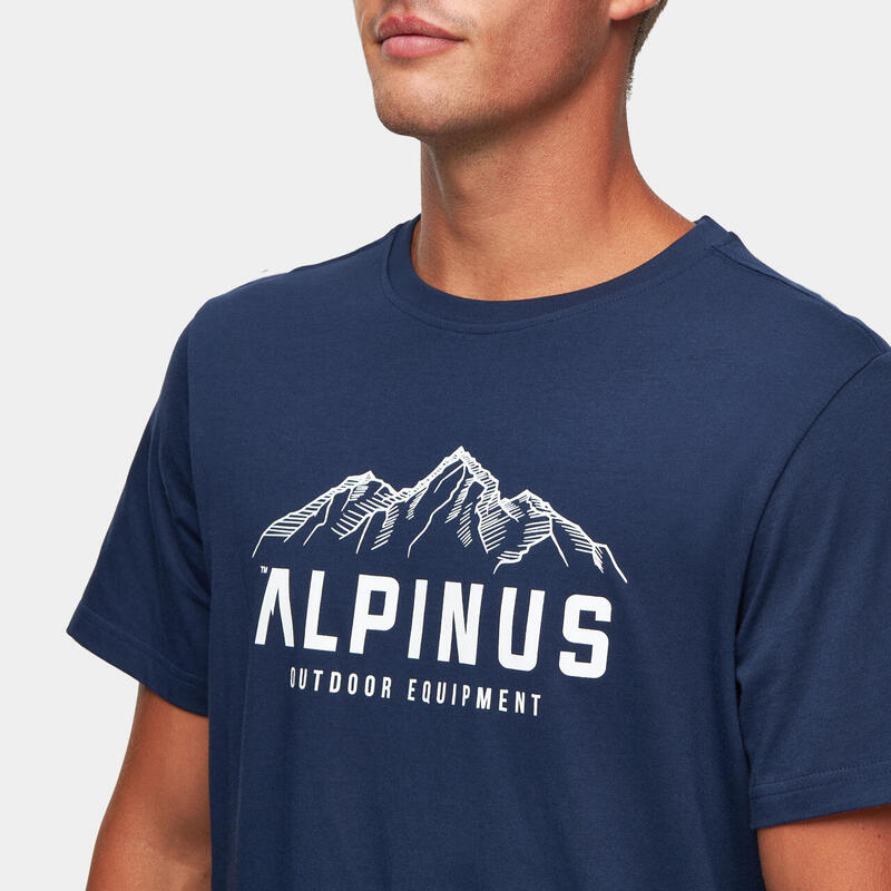 Koszulka turystyczna męska z krótkim rękawem Alpinus Mountains