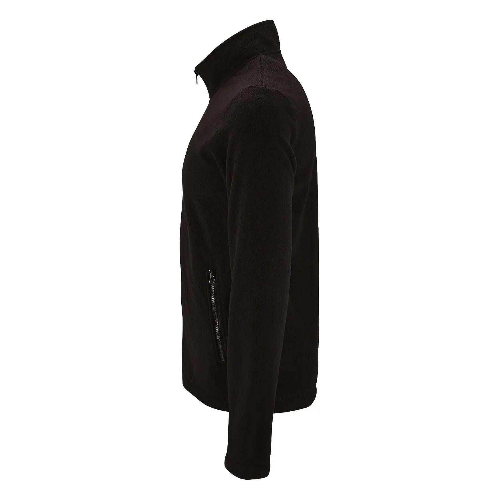 FleeceJacke Norman Herren Schwarz 3/4