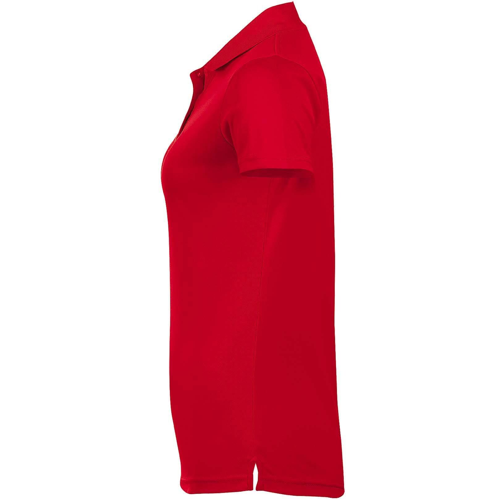 Performer Pique PoloShirt, Kurzarm Damen Rot 4/5