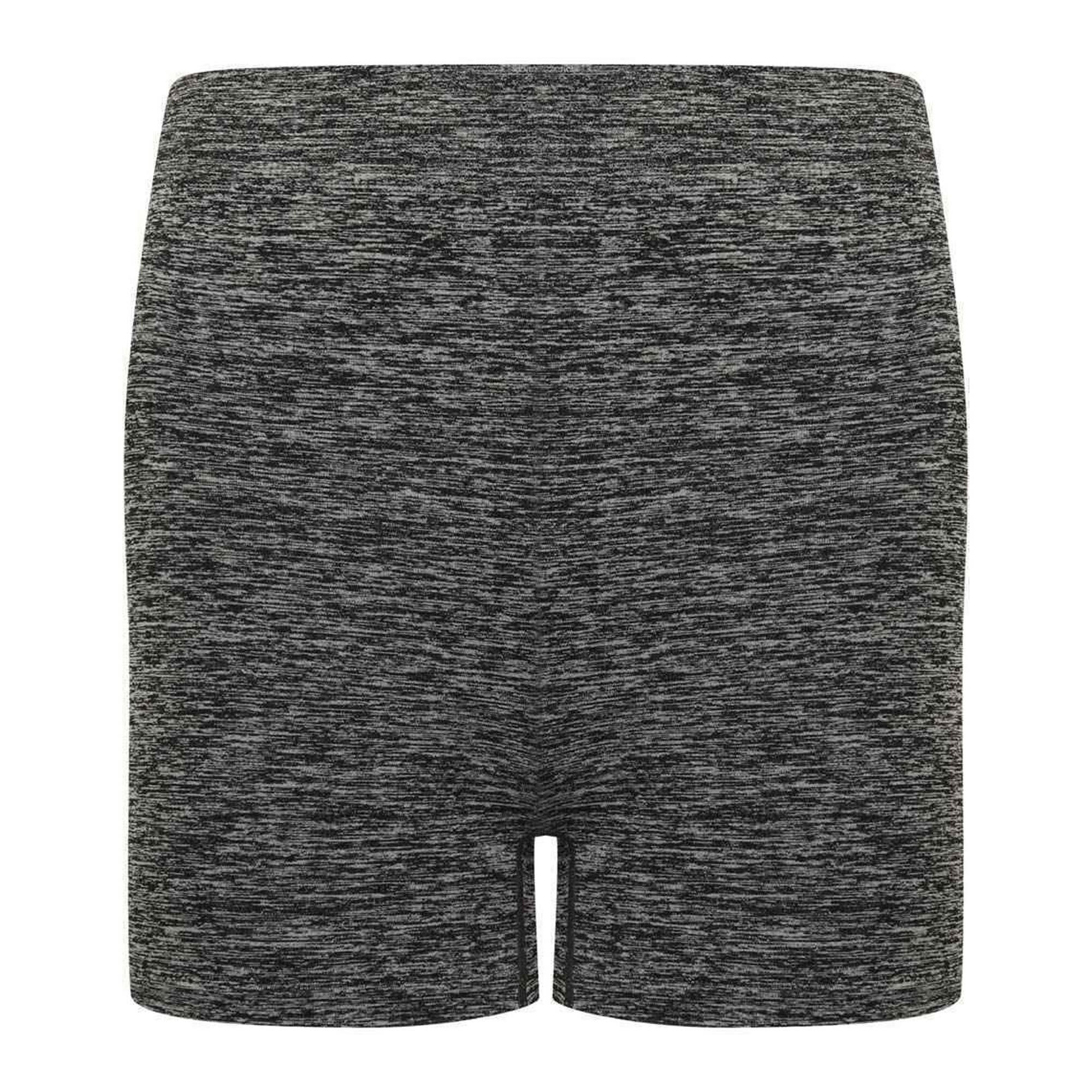 TOMBO Womens/Ladies Seamless Shorts (Dark Grey Marl)