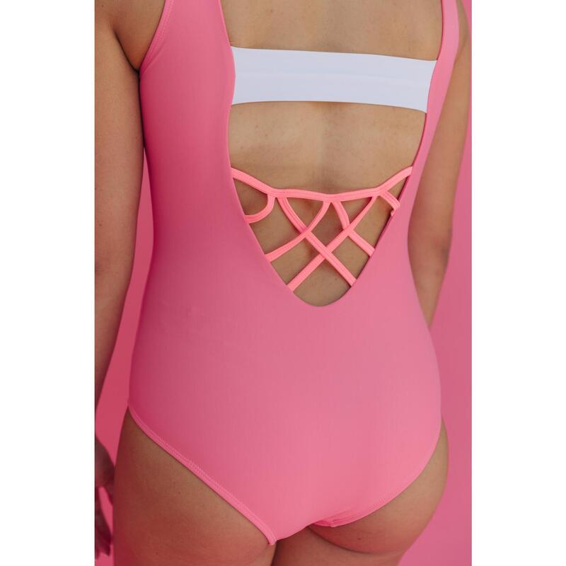 Maillot de Ginástica Power Dreamy Rosa Mulher