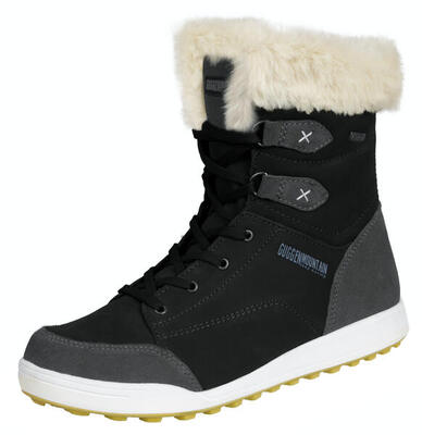 GUGGEN Mountain HPC56 Stivali invernali da donna in pelle e pelliccia sintetica