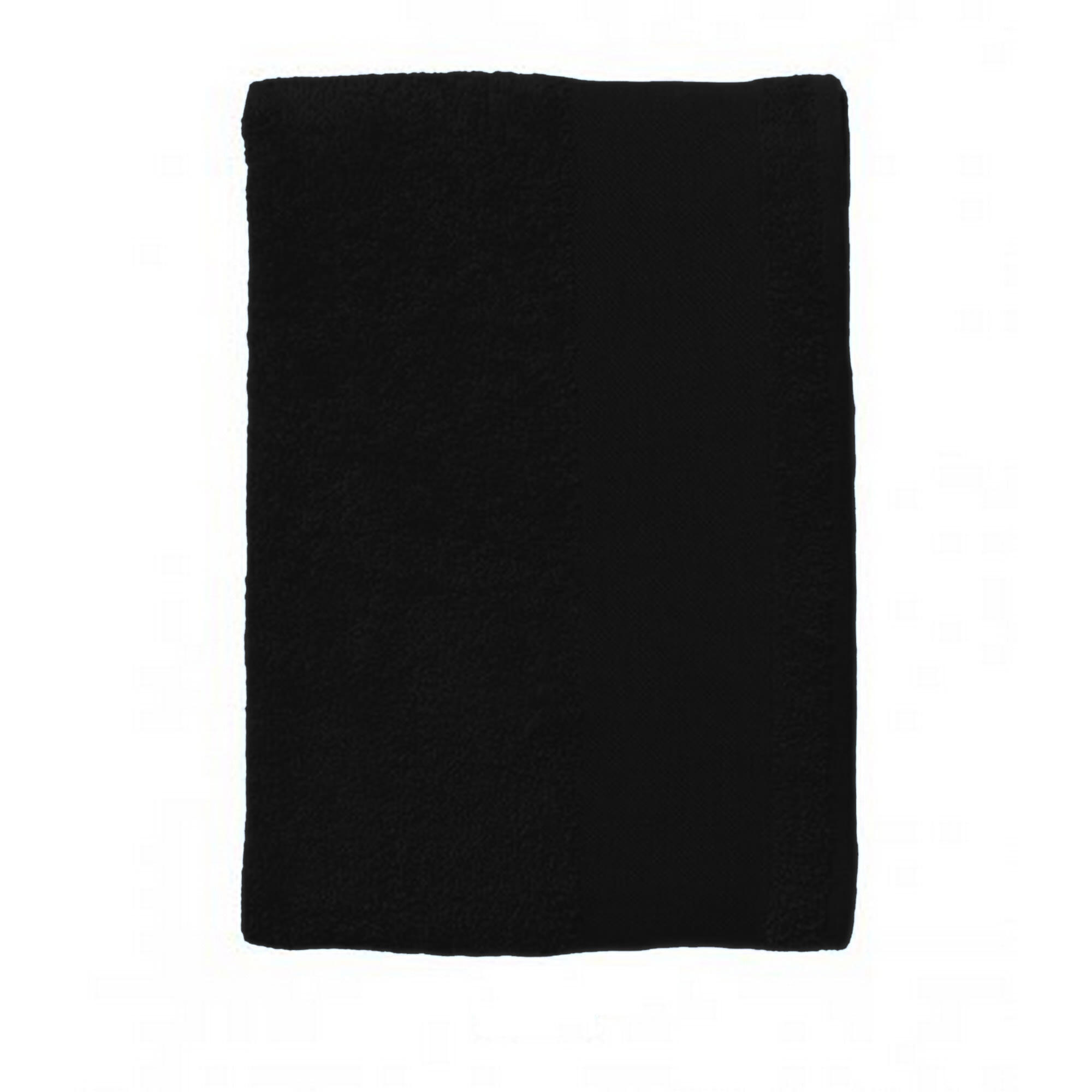 Island 100 Bath Sheet / Towel (100 X 150cm) (Black) 2/2