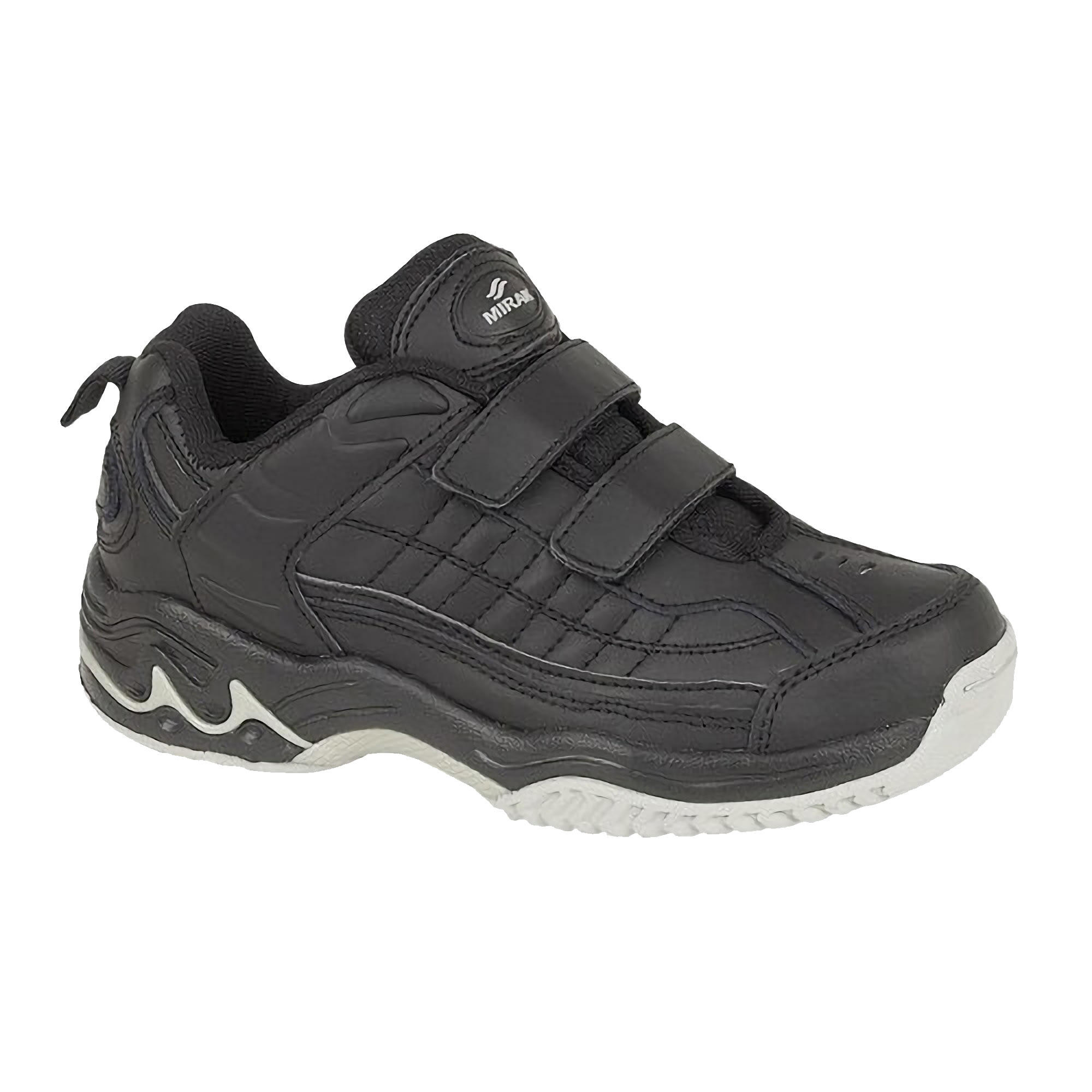 MIRAK Contender Touch Fastening Trainer / Womens Trainers / Unisex Sports (Black)
