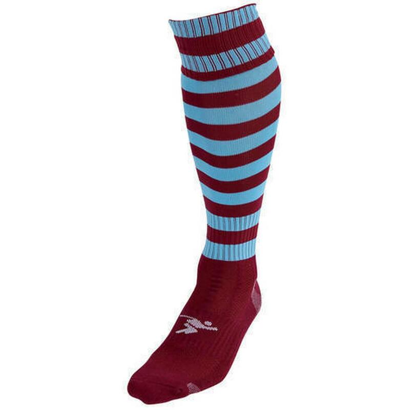 Chaussettes de football PRO Enfant (Bordeaux / Bleu ciel)