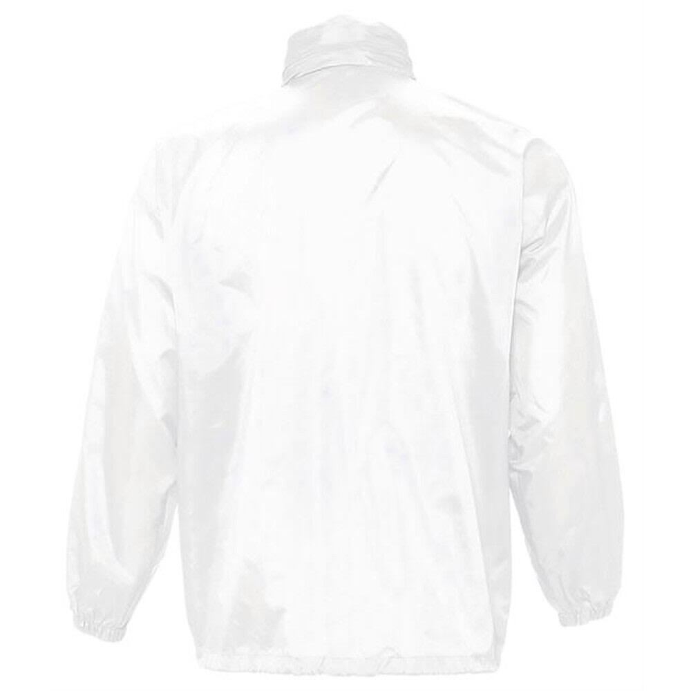 Surf Windbreaker Jacke, besonders leicht Unisex Weiß 2/5