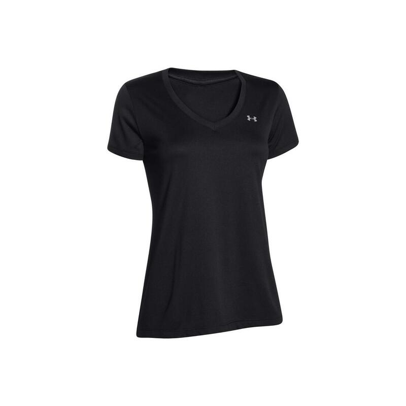 Camiseta de Manga Corta Mujer Under Armour Tech SSV Solid Negro