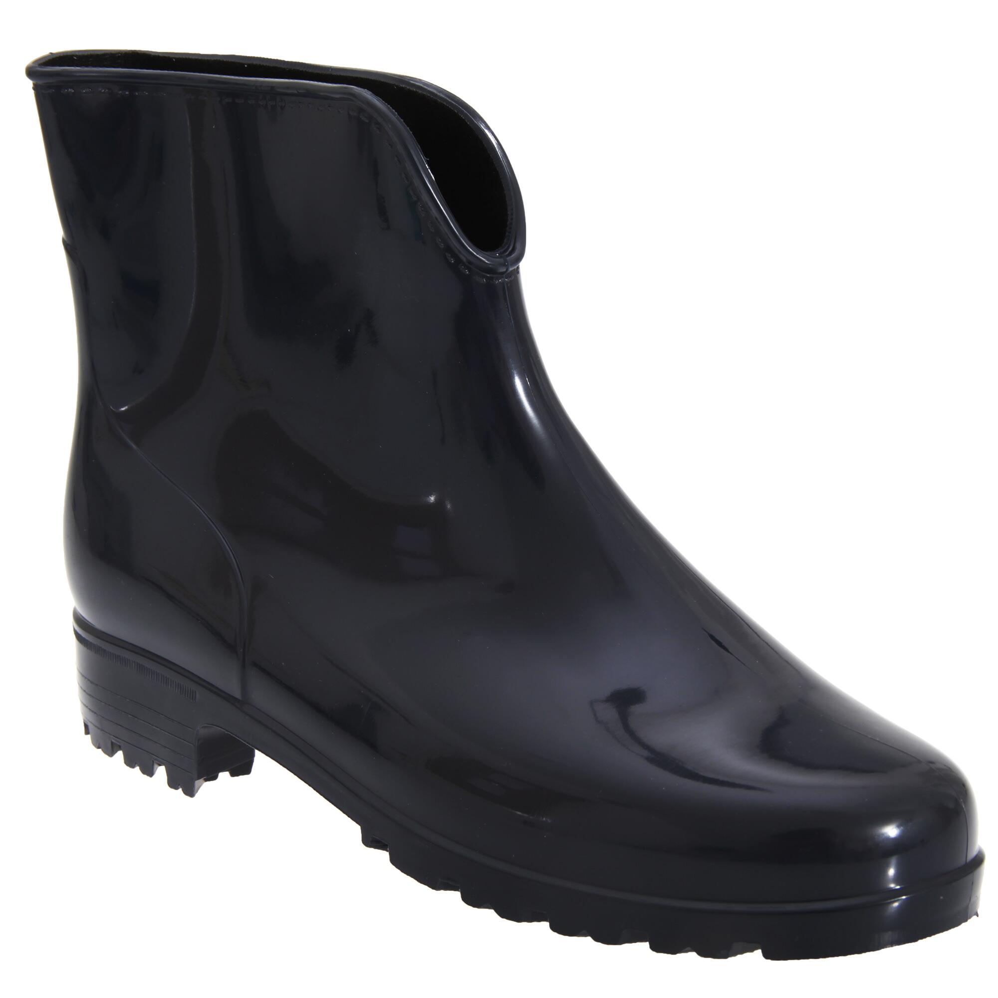 STORMWELLS Womens/Ladies Ankle Wellington Dog Walking Boots (Navy Blue)
