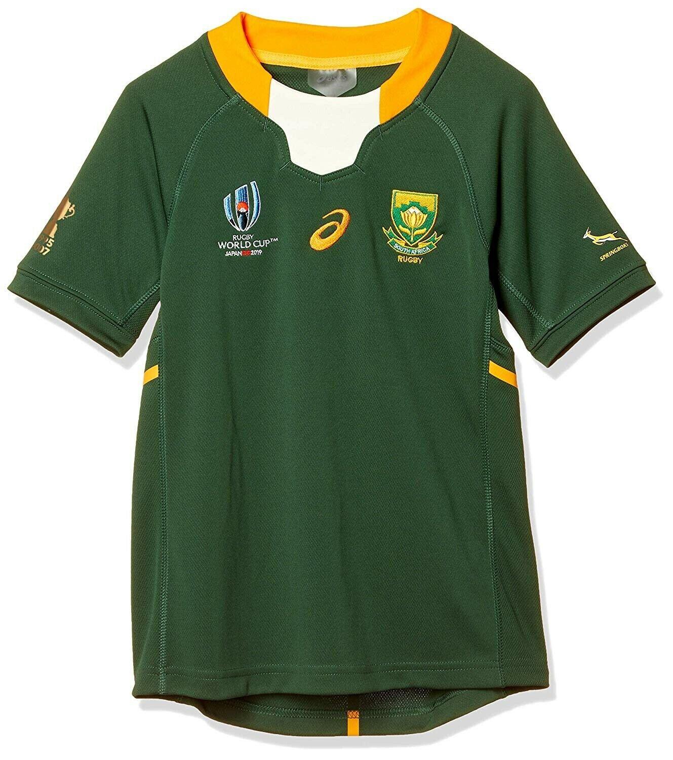 ASICS ASICS South Africa Springboks Rugby World Cup 2019 Kids Home Rugby Shirt