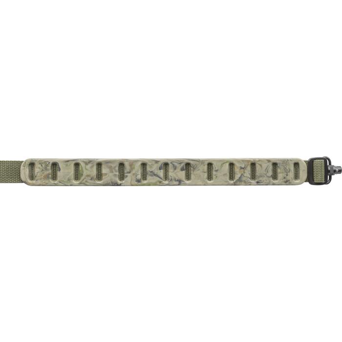 QUAKE Correa para Rifle de Caza de goma Quake Verde con Anillas Flush Cup