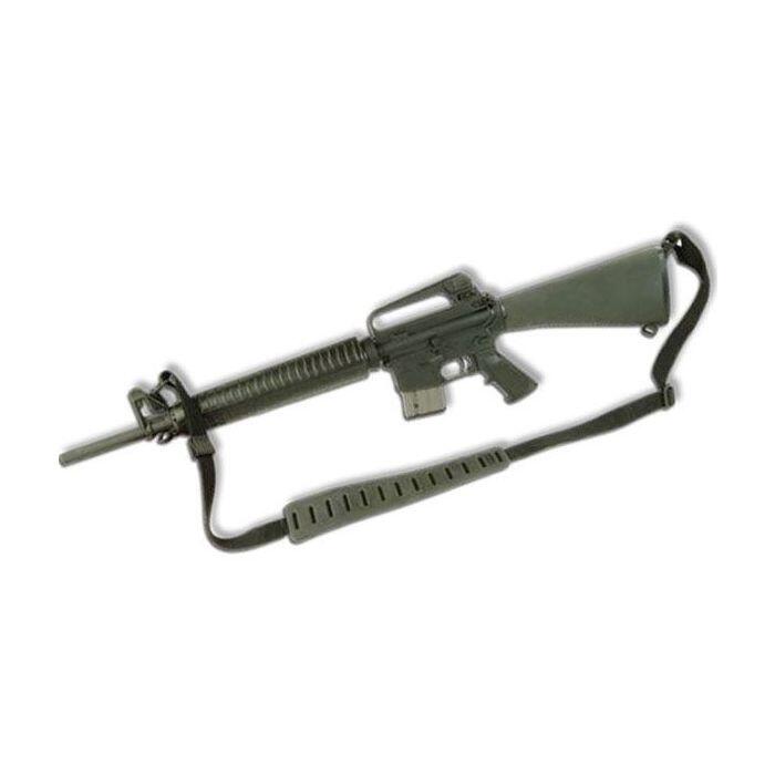 Correa táctica para Rifle de Caza de goma Quake Negra con Anillas Flush Cup 2/3