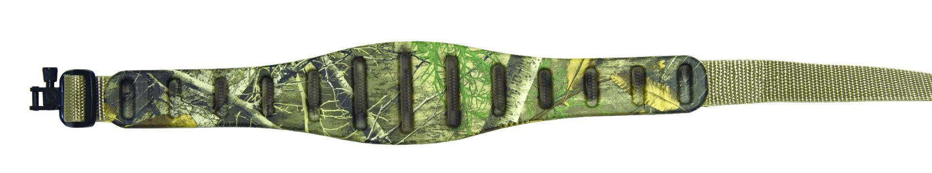 QUAKE Correa Rifle Caza de goma Quake Realtree Edge Anillas Metálicas Giratorias QD