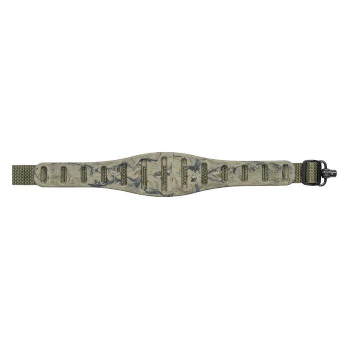 QUAKE Correa para Rifle de Caza de goma Quake Verde con Anillas Flush Cup
