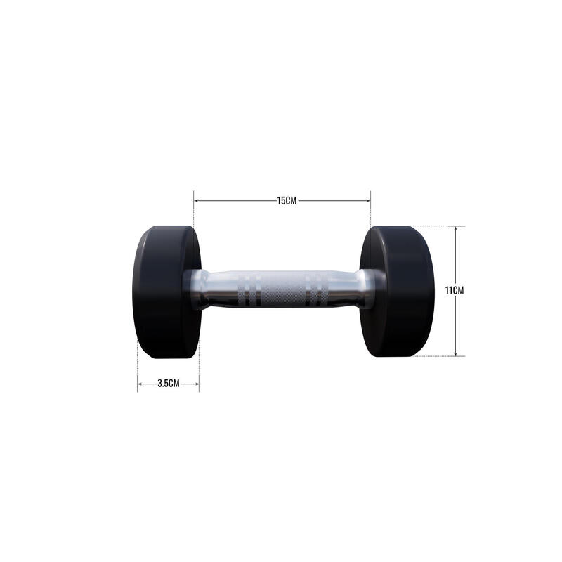 Dumbbell - 2,5 kg - Halter - Vaste dumbell - Gietijzer