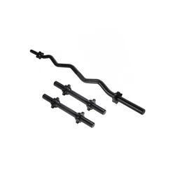 Set d'haltères : 2 barres courtes, 1 barre Curl SZ et 6 étoiles de serrage (vis)