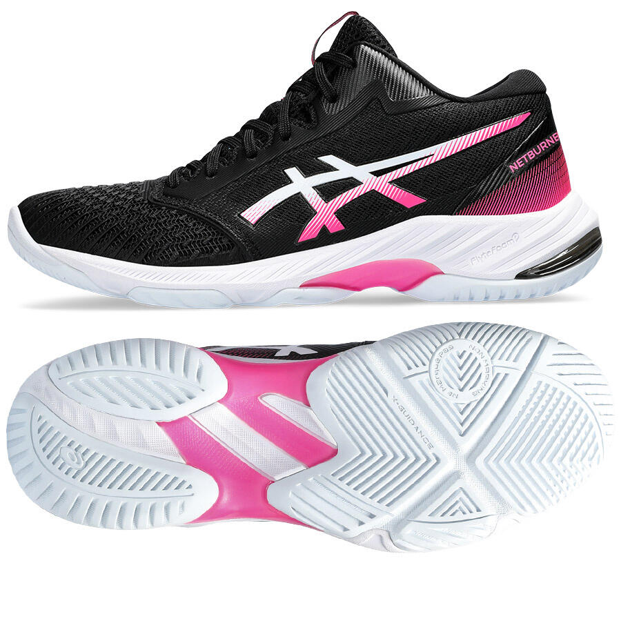 Chaussures de volley-ball ASICS Netburner Ballistic FF MT 3 Noir/Rose 1/5