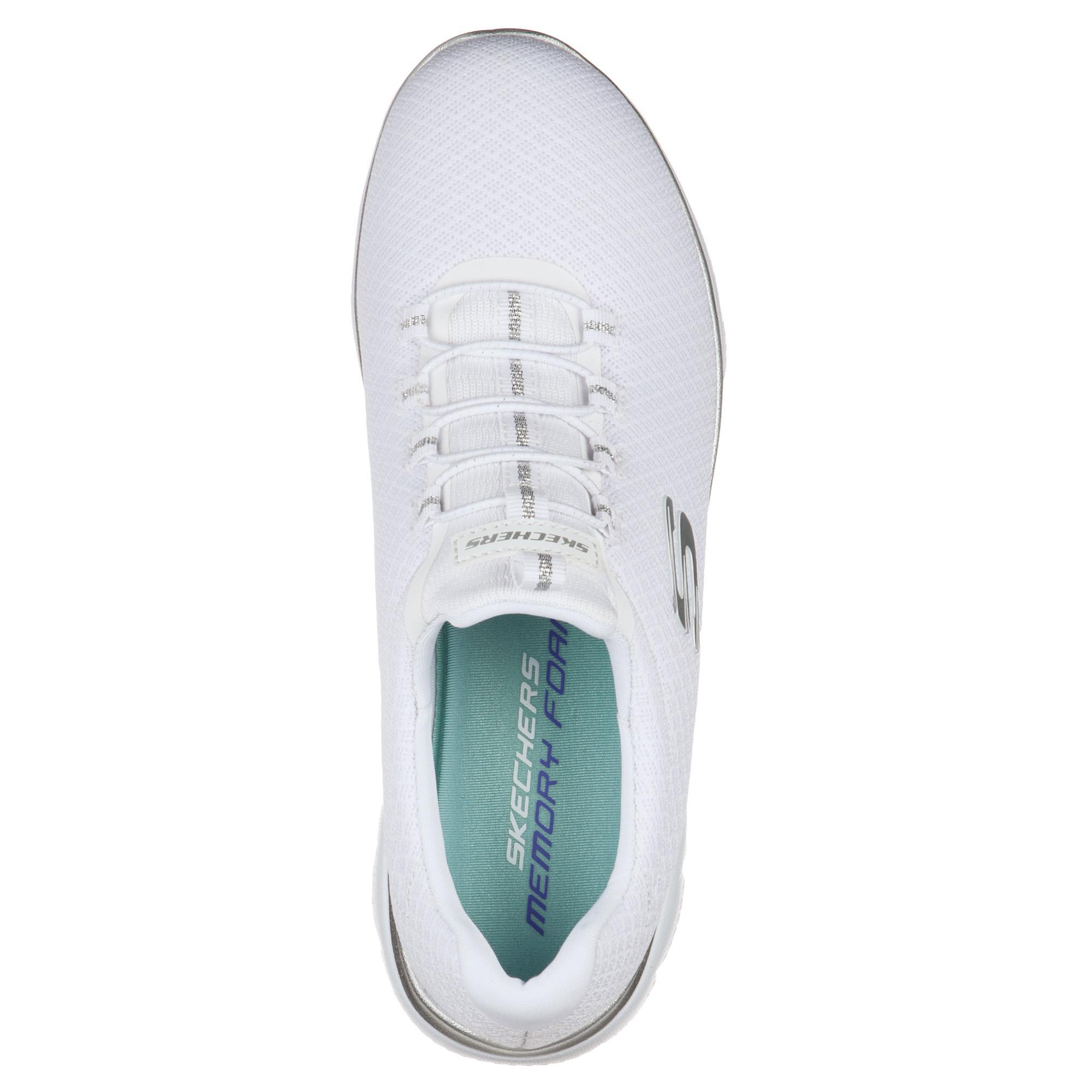 Zapatillas Skechers Mujer Summits Blancas 5/5