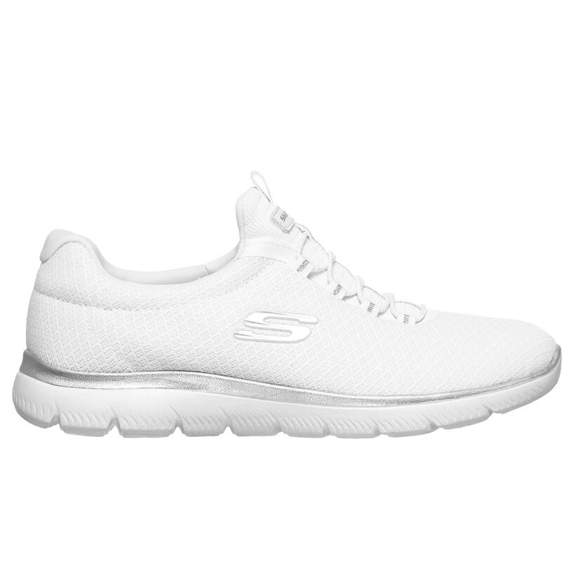 Zapatillas Deportivas Caminar Mujer Skechers 12980_WSL Blancas con Elásticos