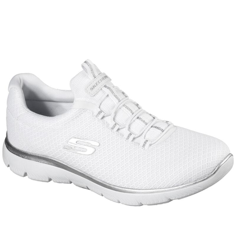 Zapatillas Deportivas Caminar Mujer Skechers 12980_WSL Blancas con Elásticos