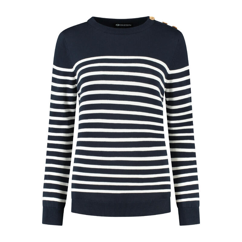 Pull de randonnée 100 % coton - finement tricoté - pour dames - Jumper Vattern